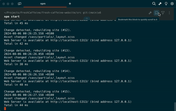 Screenrecording of Search and Filter